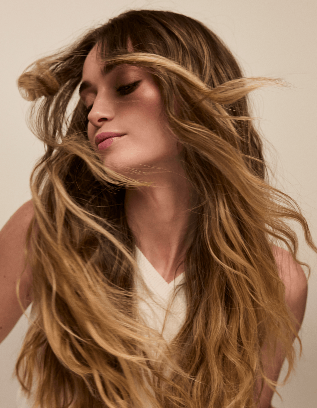 Voluminous hair with RevitaLash Volume Enhancing Foam